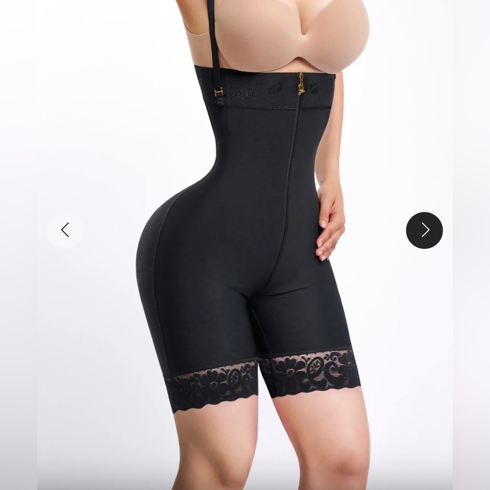 Brand New Invisible Mermaid silhouette Rib-height girdle with zipper, mid-leg